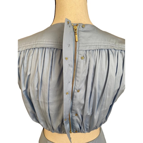 Aje Solstice Ring Embellishment Cut-out Cotton Mini Dress Size 6 - Picture 9 of 16